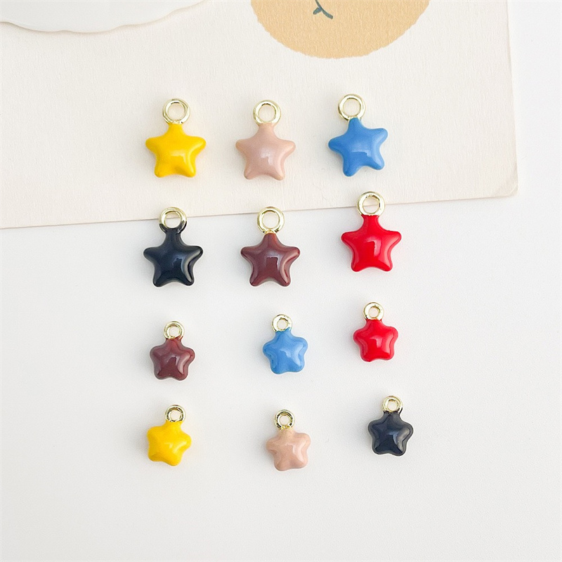 Men Accessories Locket - 新到着 50 ピース/ロットカラードロップオイル漫画の花の形の合金フローティングロケットビーズ diy ジュエリー衣服ヘアアクセサリー