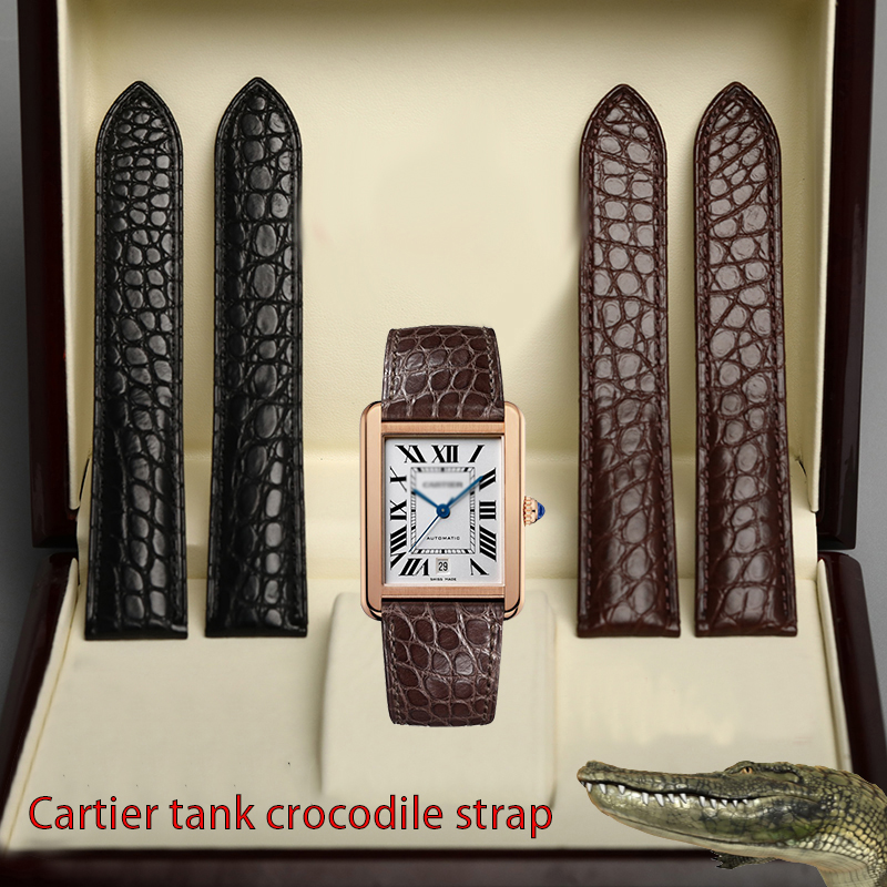Men'S Accessories London - 男性と女性のためのアリゲーターストラップの交換、青、紫、灰色、ピンク、タンク、london、折りたたみ式バックル、アクセサリー、20mm、22mm