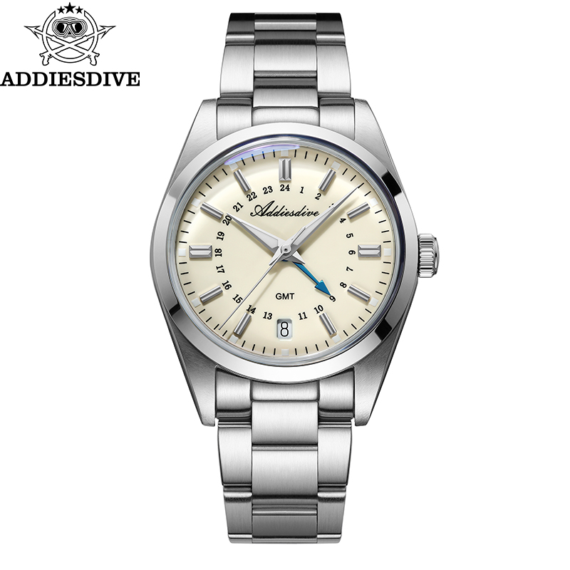 Men Accessories Jewellery - ADDIESDIVE ホットブランド 36 ミリメートル高級 GMT 腕時計ギフト男性