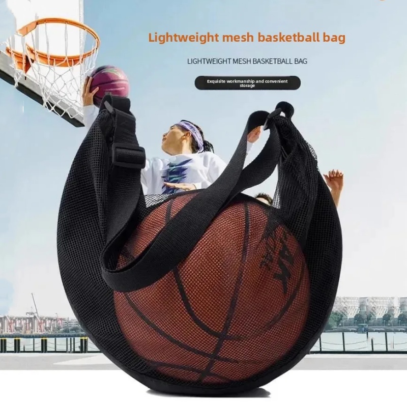 Men'S Volleyball Accessories - ポータブルメッシュショルダーバッグ多機能サッカー収納バックパックバッグ屋外バスケットボールバレーボール収納ボールポケットバッグ
