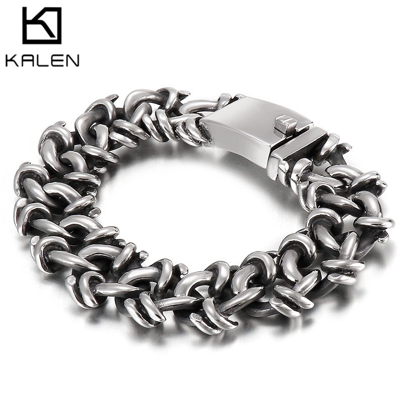 Kalen ステンレス鋼 20 ミリメートル幅ブレスレットメ - Men Accessories Bd のレビューと価格