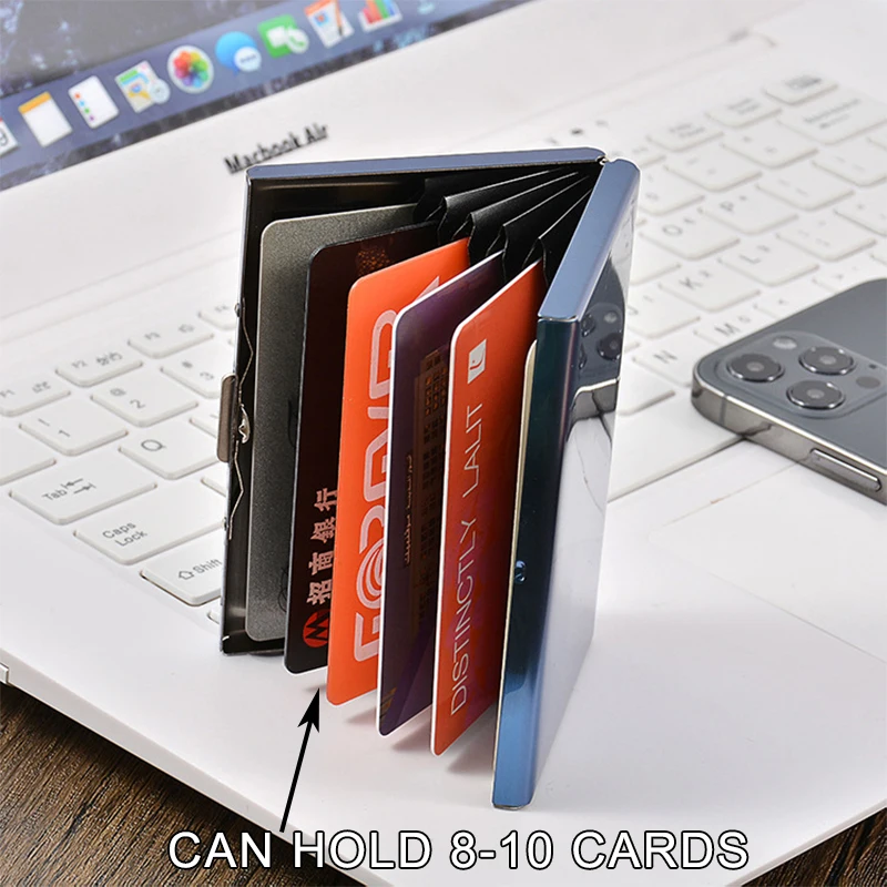 RFID ビジネスカードホルダー カードウォレット アルミニ - Card Case Minimalist のレビューと価格