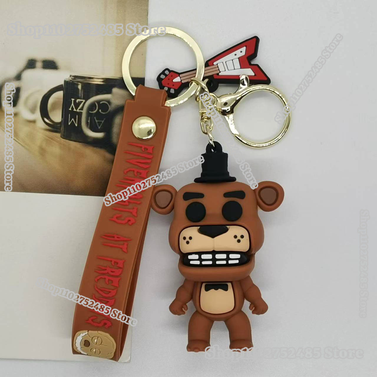 5 個漫画アニメ FNAF フィギュアキーホルダー恐ろしい人 - Men Accessories Jewellery のレビューと価格