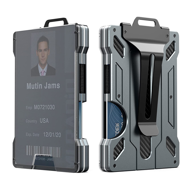 RFIDファッションカードウォレット クレジットカードホルダ - Card Case Minimalist のレビューと価格