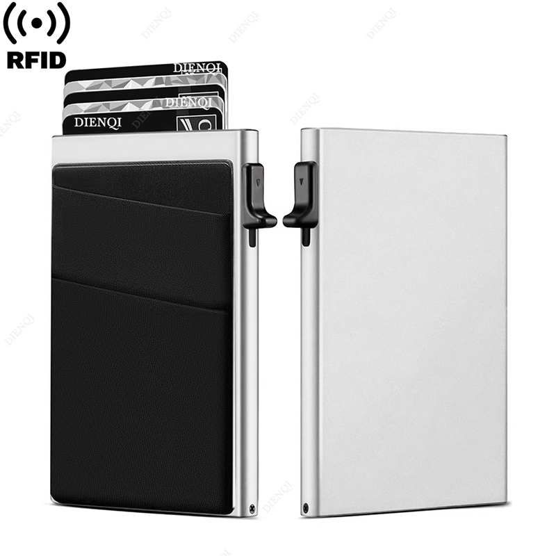 RFID ブロッキングクレジットカードホルダー財布男性スリム - Card Case Minimalist のレビューと価格