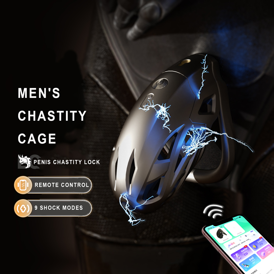 アプリ制御の男性用ショック貞操帯、調節可能で通気性のあるペニ - Men Accessories Jewellery のレビューと価格