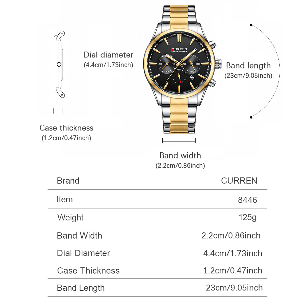 カレンカジュアルクォーツクロノスポーツ腕時計ブランド男性用ス - Men Accessories Jewellery のレビューと価格