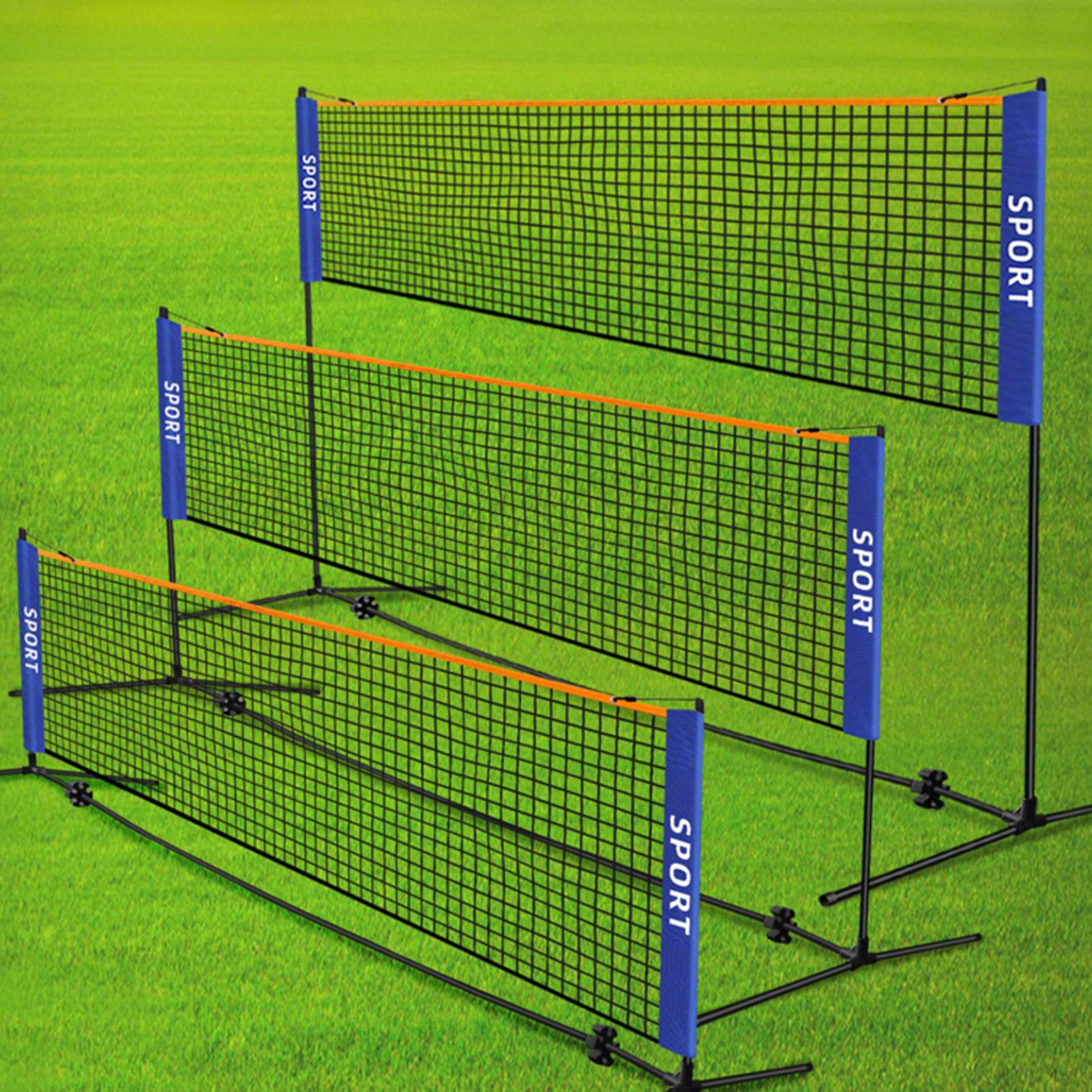 バドミントンネット高さ調節可能キッズバレーボールネットメッシ - Men'S Volleyball Accessories のレビューと価格