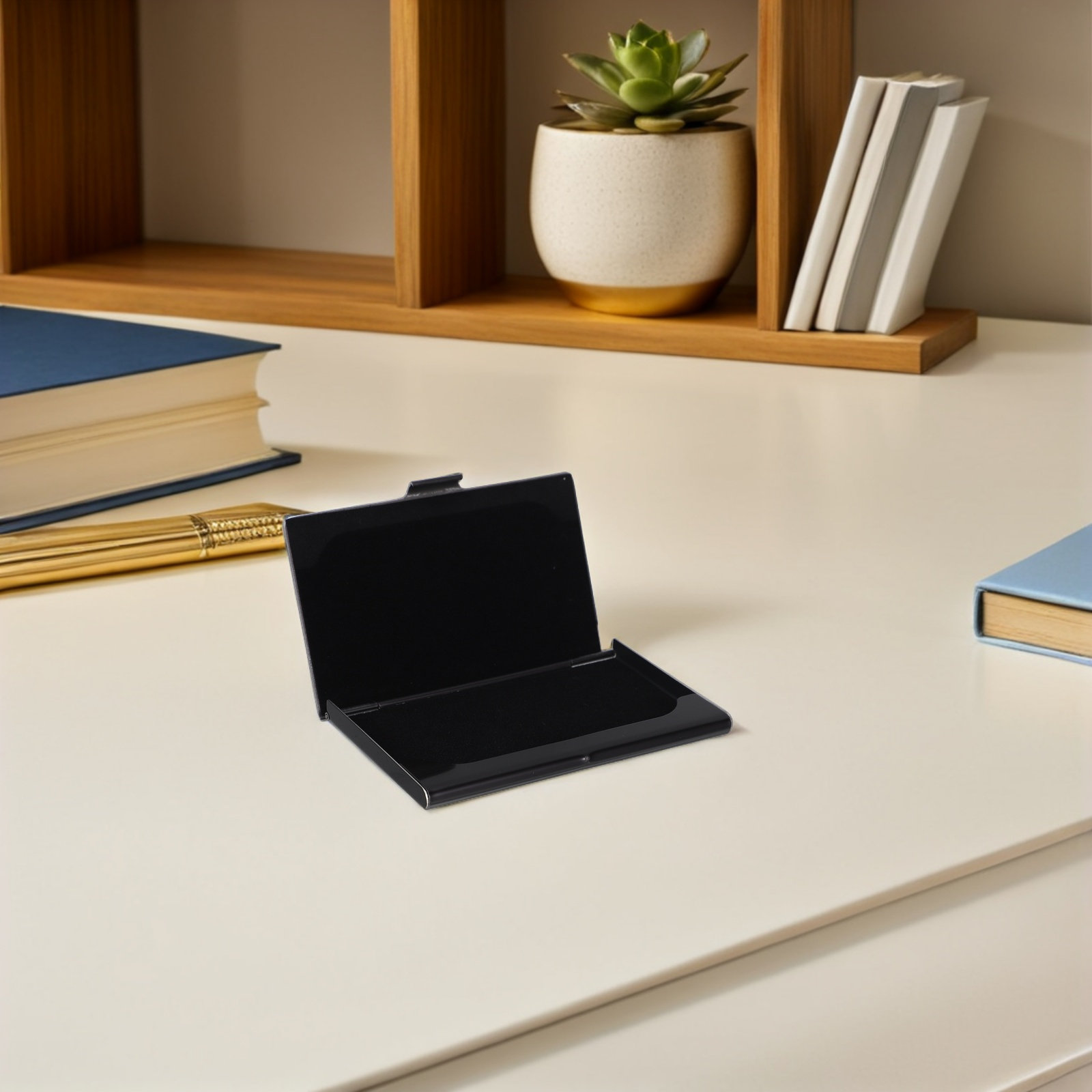 3 個のステンレス鋼名刺ホルダー超薄型スリムメタル名刺ケース - Card Case Minimalist のレビューと価格