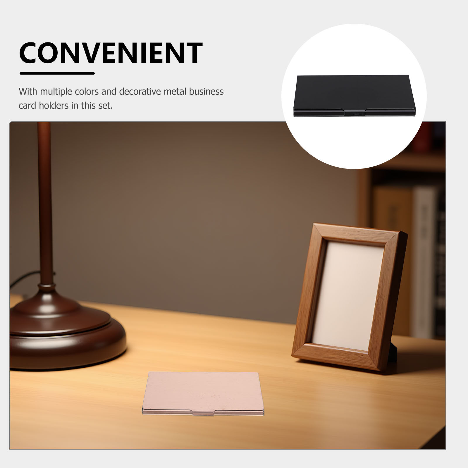 3 個のステンレス鋼名刺ホルダー超薄型スリムメタル名刺ケース - Card Case Minimalist のレビューと価格