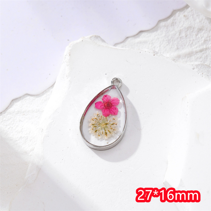 最新 30 ピース/ロットカラー天然ドライフラワーコアジオメ - Men Accessories Locket のレビューと価格