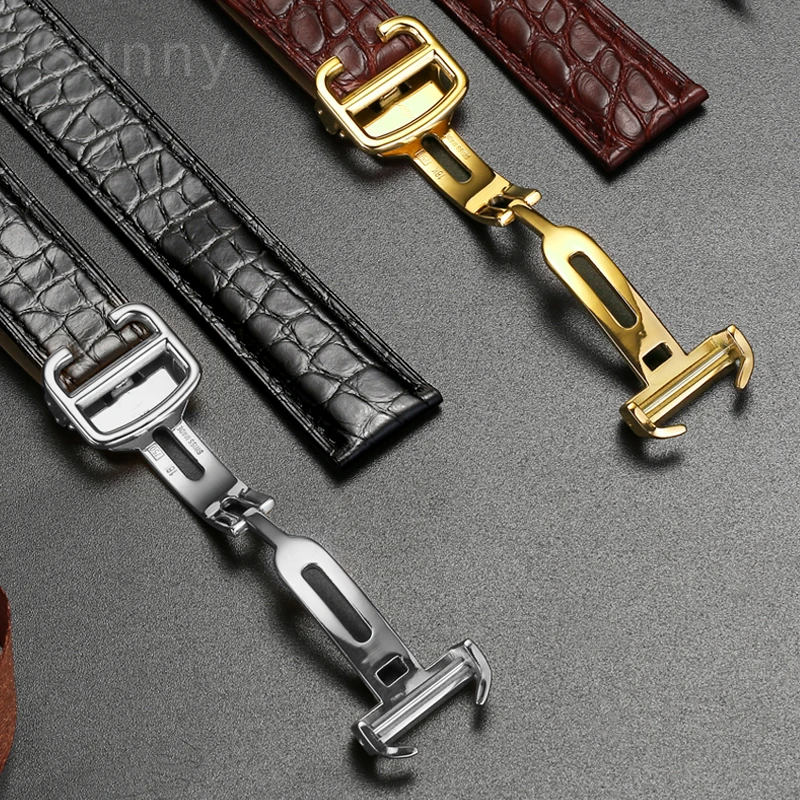 男性用本革時計ストラップ,快適なクロコダイルウォッチバンド, - Men'S Accessories London のレビューと価格