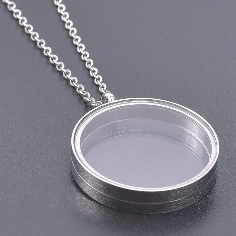 男性と女性のためのステンレス鋼のペンダント付きネックレス,高 - Men Accessories Locket のレビューと価格