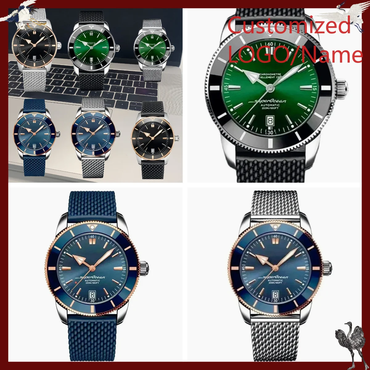 A1212ストア カスタマイズウォッチ 46mm スポーツ自 - Men Accessories Jewellery のレビューと価格