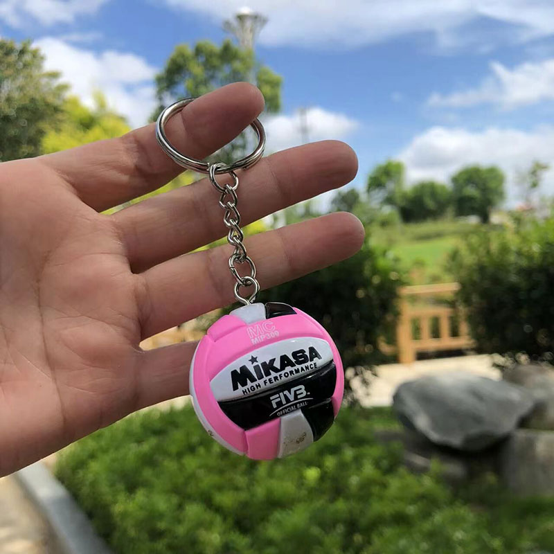 男性と女性のためのバレーボールPVCキーホルダー,キーホルダ - Men'S Volleyball Accessories のレビューと価格