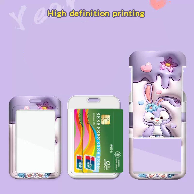 ディズニー女性用ストラップカードホルダー漫画 3D 拡張カー - Card Case Minimalist のレビューと価格