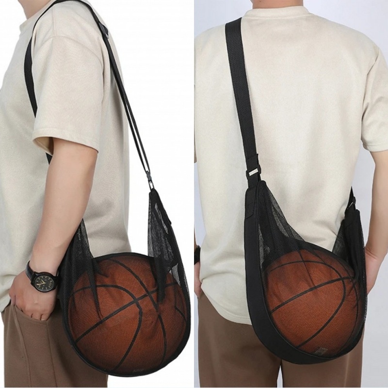ポータブルメッシュショルダーバッグ多機能サッカー収納バックパ - Men'S Volleyball Accessories のレビューと価格