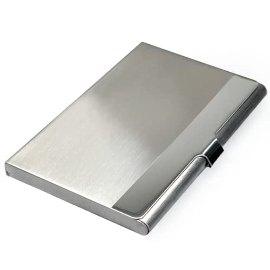 名刺入れ、男女兼用、スリムでミニマルなデザインケース、ステン - Card Case Minimalist のレビューと価格