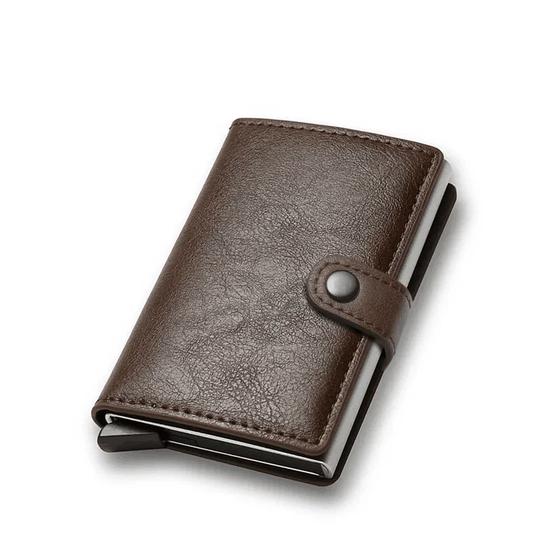 抗 Rfid 銀行クレジットカードホルダー財布男性 Pu レ - Card Case Minimalist のレビューと価格