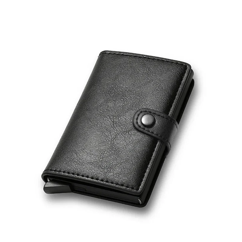 抗 Rfid 銀行クレジットカードホルダー財布男性 Pu レ - Card Case Minimalist のレビューと価格