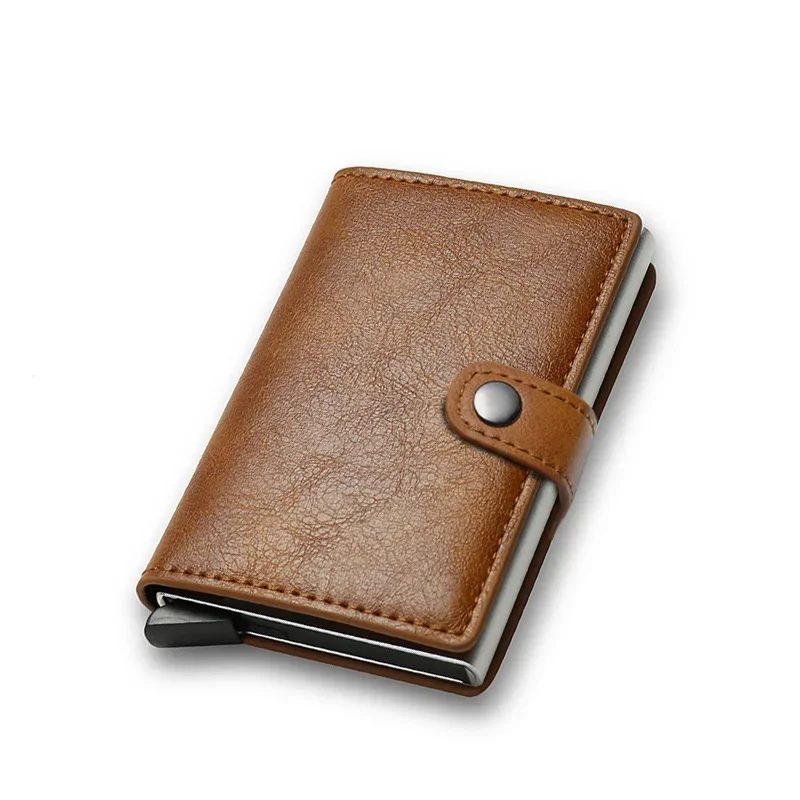 抗 Rfid 銀行クレジットカードホルダー財布男性 Pu レ - Card Case Minimalist のレビューと価格